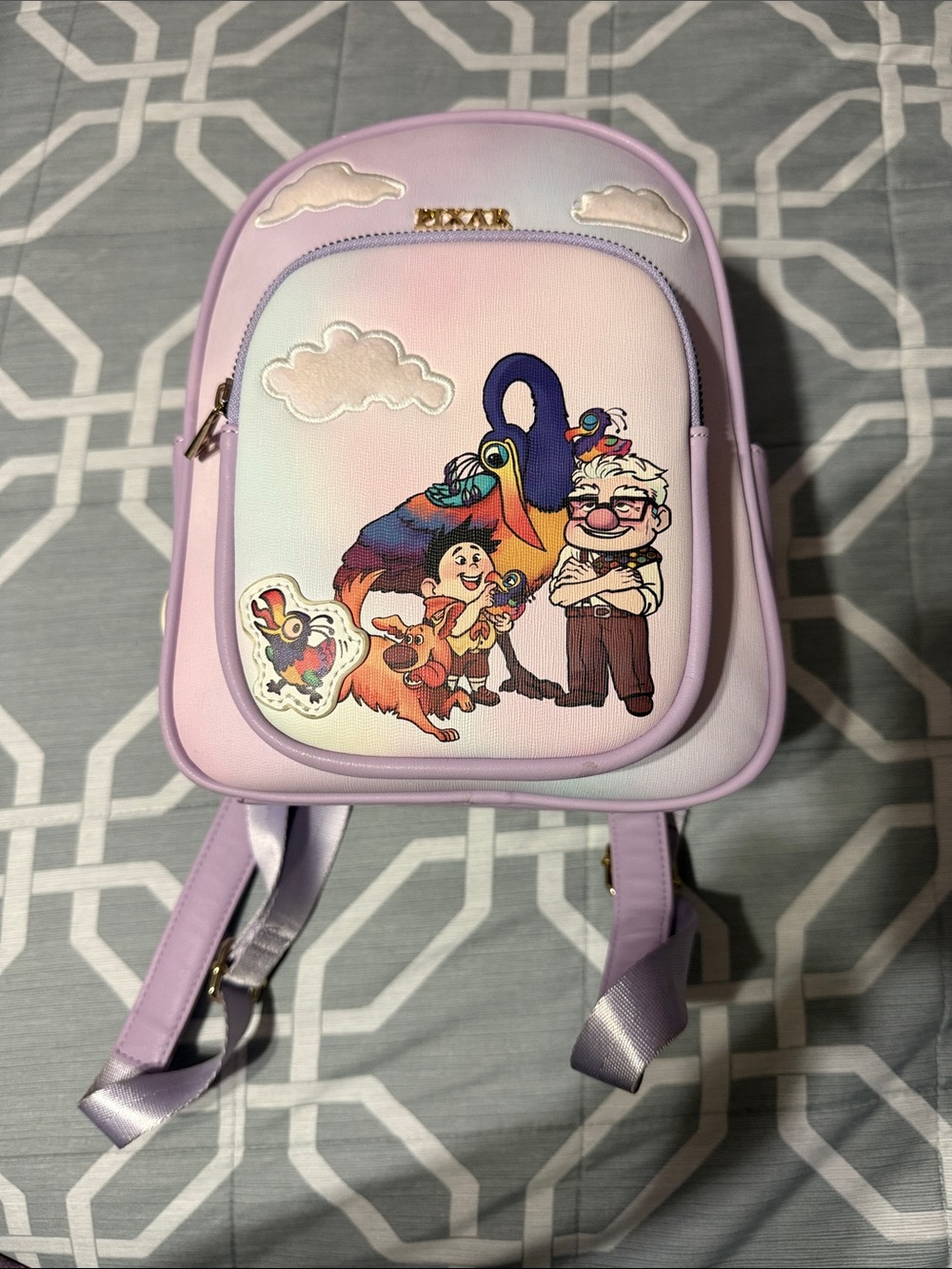 Lilac Kids Character Mini Backpack - Cute Cartoon Design